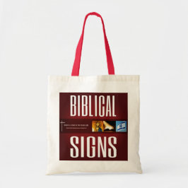 Bolsa Tote Sinais bíblicos na barra de ferramentas do logotip