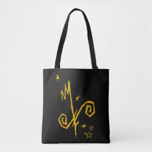 Bolsa Tote Sinal amarelo e barra de ferramentas do poema