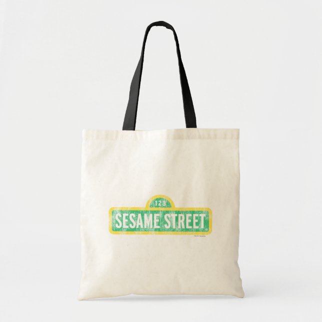 Bolsa Tote Sinal da Rua Sésamo (Frente)