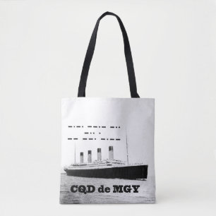 Bolsa Tote Sinal de aflição sem fio titânico de CQD de MGY