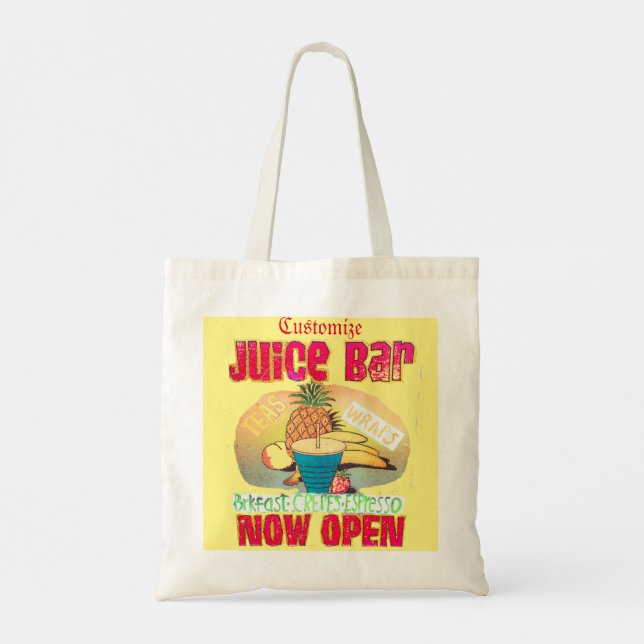 Bolsa Tote Sinal de Bar de suco Thunder_Cove (Verso)