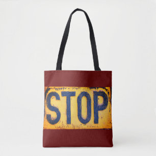 Bolsa Tote Sinal de barra de ferramentas STOP