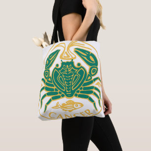 Bolsa Tote Sinal de cancer do Zodiac num