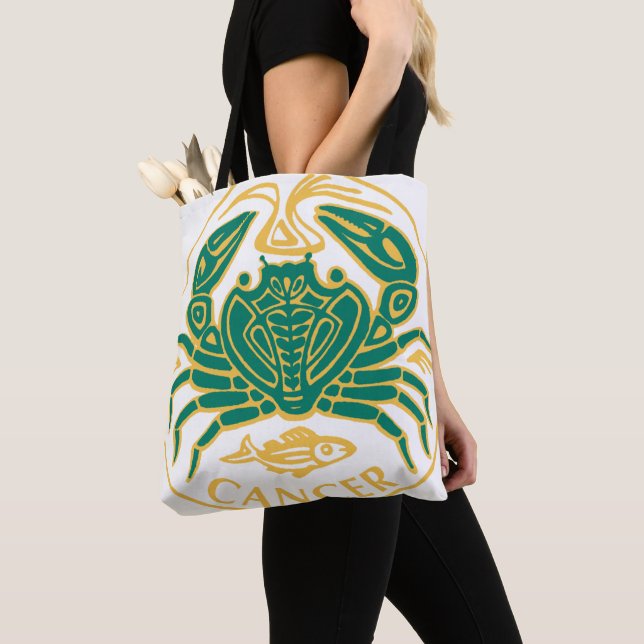 Bolsa Tote Sinal de cancer do Zodiac num (Close Up)