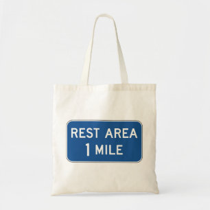 Bolsa Tote Sinal de Estrada de Área de Resto