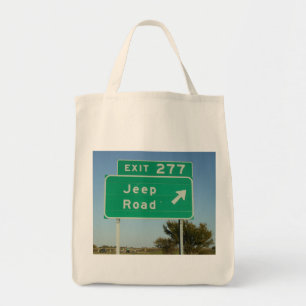 Bolsa Tote Sinal de estrada do jipe