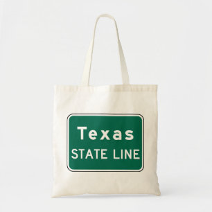 Bolsa Tote Sinal de Estrada do Texas State Line