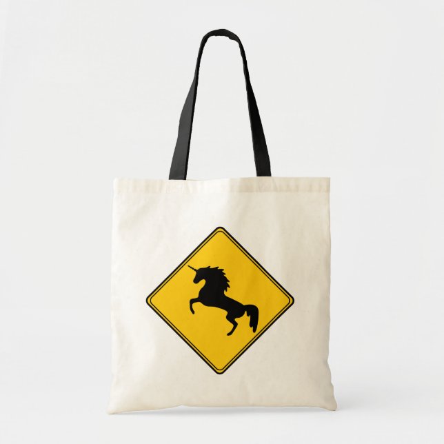 Bolsa Tote Sinal de estrada Unicorn (Frente)