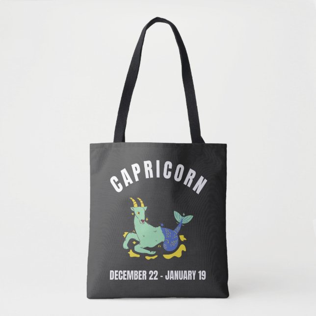 Bolsa Tote Sinal de estrela do Capricórnio (Frente)