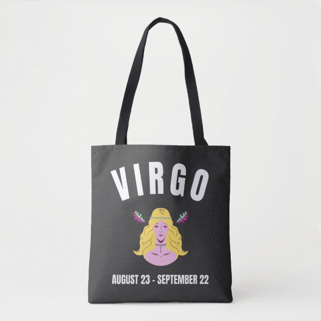 Bolsa Tote sinal de estrela do Virgem (Frente)