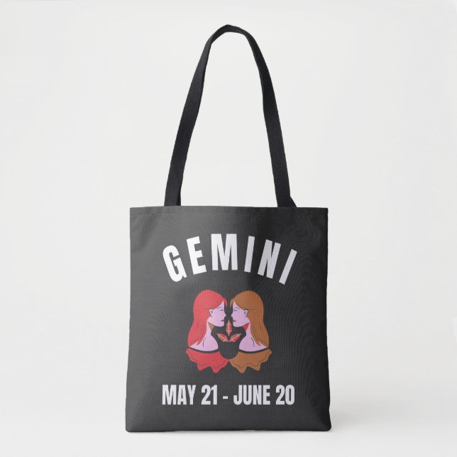 Bolsa Tote Sinal de estrela Gemini (Frente)
