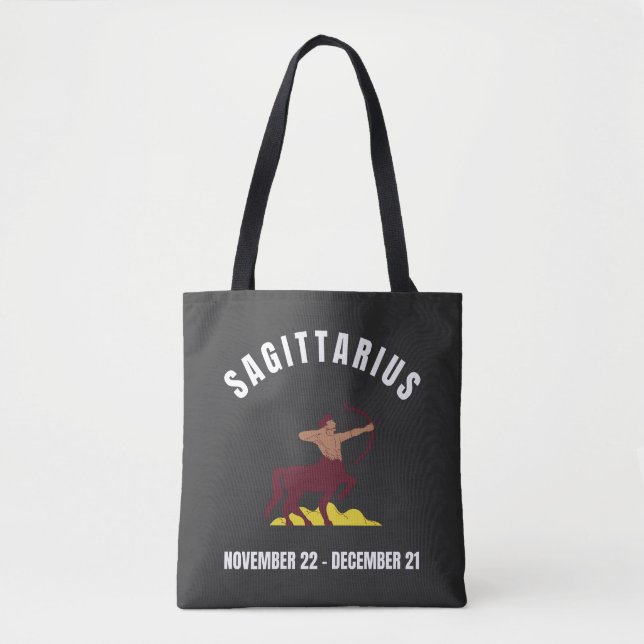Bolsa Tote Sinal de estrela Sagitário (Frente)
