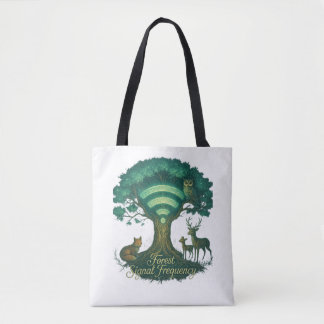 Bolsa Tote Sinal de Frequência da Floresta - Nature WiFi Art