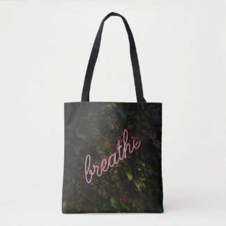 Bolsa Tote Sinal de Natureza Néon Respirar