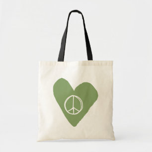 Bolsa Tote Sinal de Paz Coração