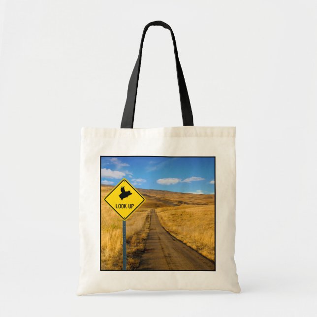 Bolsa Tote Sinal de porco voador (Frente)