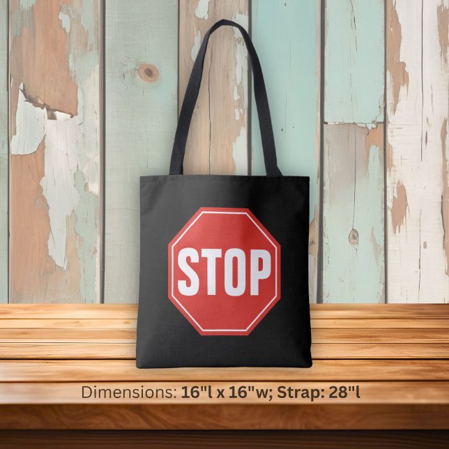 Bolsa Tote Sinal de STOP (Criador carregado)