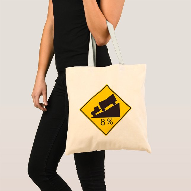 Bolsa Tote Sinal de Tráfego de Inclinação Íngreme Caminhões T (Criador carregado)
