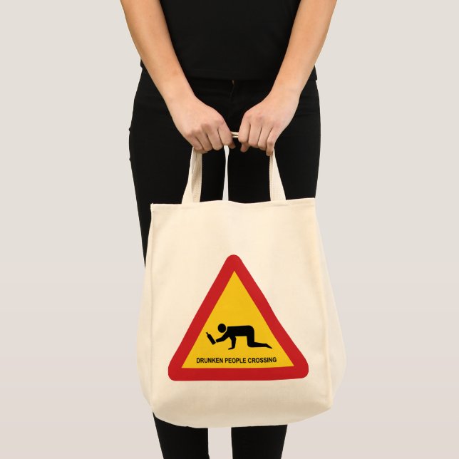 BOLSA TOTE SINAL DE TRÁFEGO DE PASSAGEM DE PESSOAS SECAS (Frente (produto))