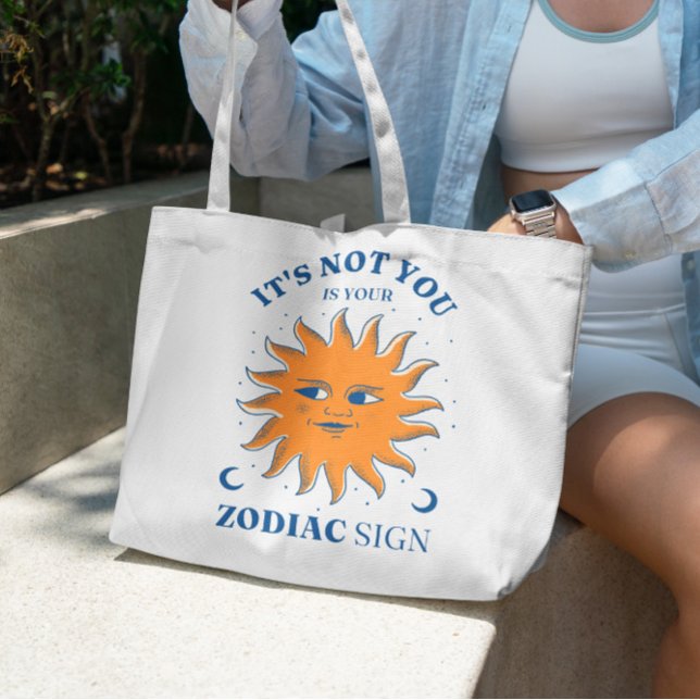 Bolsa Tote Sinal Zodíaco Sinal Engraçado Saco (Criador carregado)
