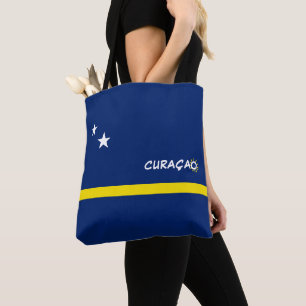 Bolsa Tote Sinalizador Curaçao com texto personalizável