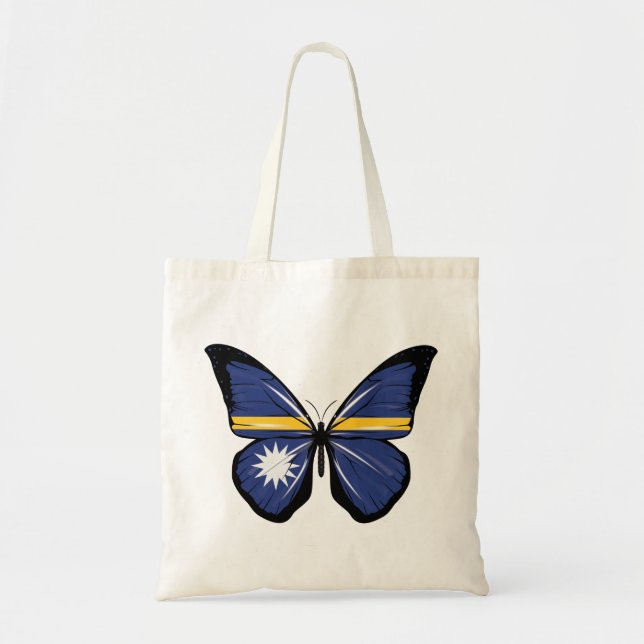 Bolsa Tote Sinalizador da Borboleta Nauru (Frente)