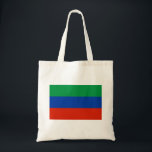 Bolsa Tote Sinalizador Daguestan<br><div class="desc">Bandeira Patriótica do Daguestão.</div>