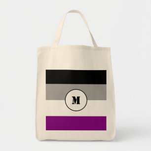 Bolsa Tote Sinalizador de assexualidade personalizado