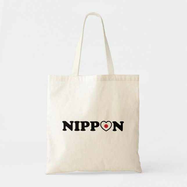Bolsa Tote Sinalizador de Coração de Amor Nippon (Frente)