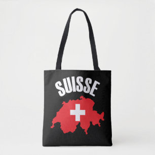 Bolsa Tote Sinalizador de Mapa de Suiça do Suisse