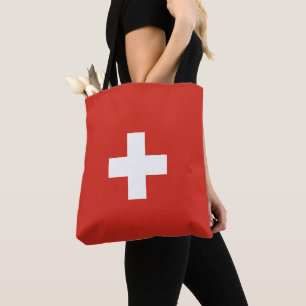 Bolsa Tote sinalizador de suiça