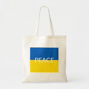 Bolsa Tote Sinalizador de texto personalizado amarelo azul-az
