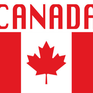 Bolsa Tote Sinalizador do Canadá com texto do Canadá