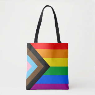 Bolsa Tote Sinalizador do Orgulho de Progresso LGBTQ+