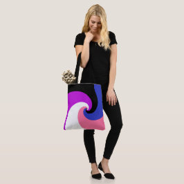 Bolsa Tote Sinalizador do Orgulho do abstrato Genderfluido