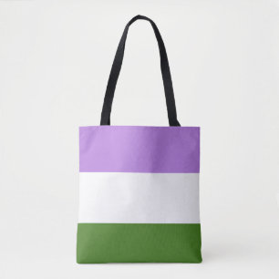 Bolsa Tote Sinalizador do Orgulho do Genderqueer LGBTQ