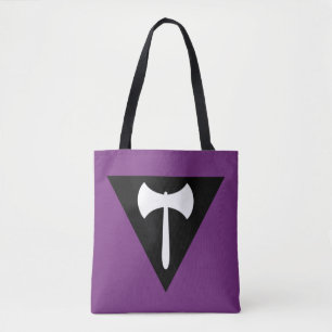 Bolsa Tote Sinalizador do Orgulho Lésbico Roxo