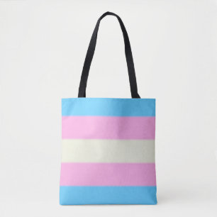 Bolsa Tote Sinalizador do Orgulho Transgênero de Queda
