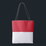 Bolsa Tote Sinalizador Mônaco<br><div class="desc">Bandeira Patriótica do Mônaco.</div>