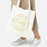 Bolsa Tote Sindicato da família de focas elegantes ou Saco de<br><div class="desc">Este design adorável pode ser personalizado para as suas combinações de cores favoritas. Faz um presente excelente! Encontre papelaria e presentes no nosso compro: www.berryberrysweet.com.</div>