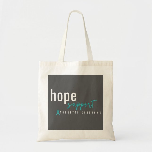 Bolsa Tote síndrome de Trette, apoio de esperança. BOLSAS e B (Frente)