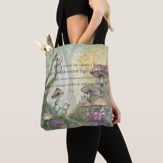 Bolsa Tote Sinfonia de Fungi Guilded (Close Up)