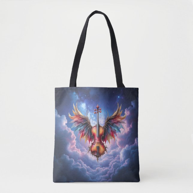 Bolsa Tote Sinfonia dos Céus enluarados (Frente)