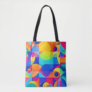 Bolsa Tote Sinfonia Geométrica de Cores
