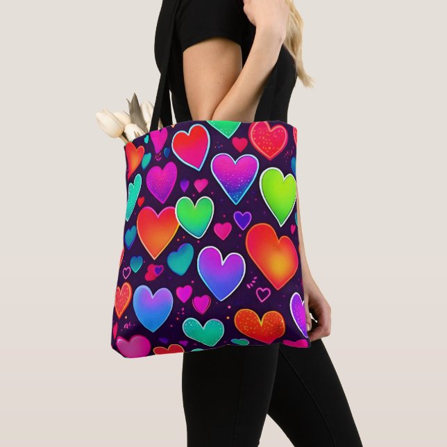 Bolsa Tote Sinfonia Neon Heart (Close Up)