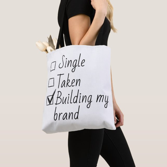 Bolsa Tote Single Taken Checklist Style Motivational Quote  T (Close Up)