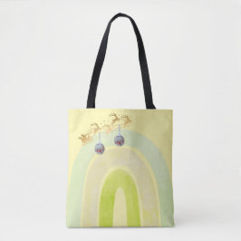 Bolsa Tote Sino de Natal Macio Simples Divertido Fofo