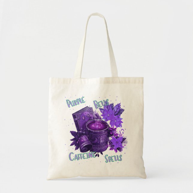 Bolsa Tote sinos roxos (Frente)