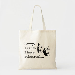 Bolsa Tote "Sinto muito, não posso. Tenho ensaio..." Thespia