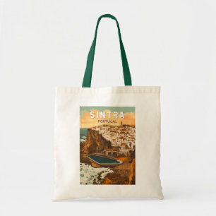 Bolsa Tote Sintra Portugal Ilustração Viagem Art Vintage
